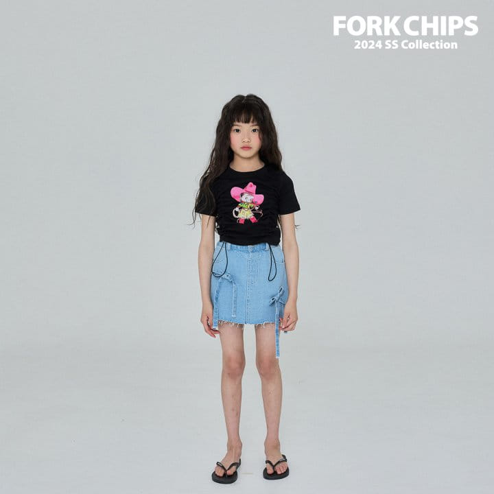 Fork Chips - Korean Children Fashion - #fashionkids - Cow Girl Tee - 6