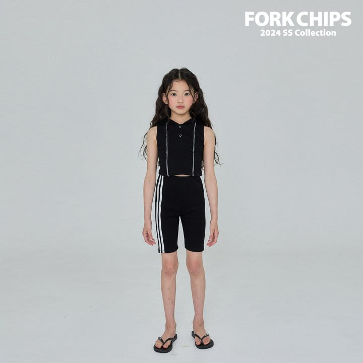 Fork Chips - Korean Children Fashion - #kidsshorts - Walker Short Leggings