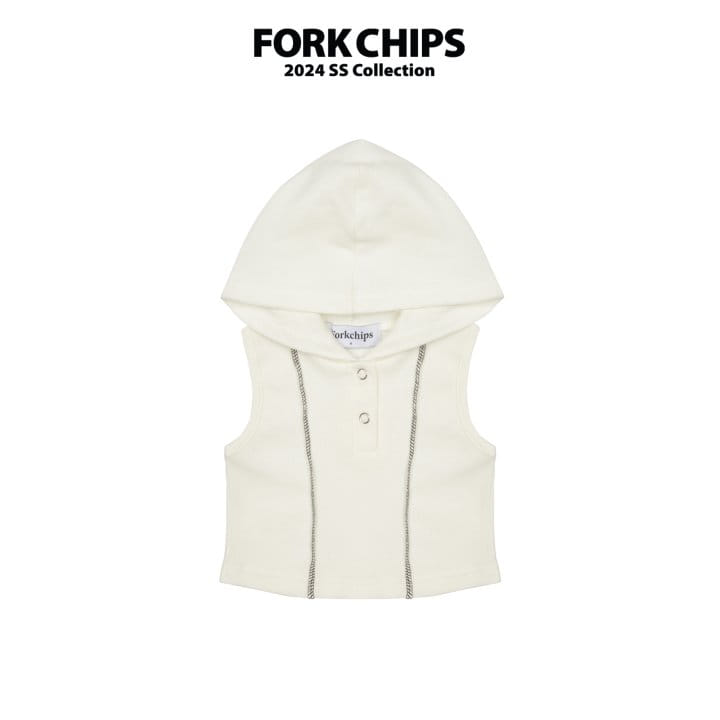 Fork Chips - Korean Children Fashion - #kidsstore - Hoody Halter Sleeveless Tee - 9