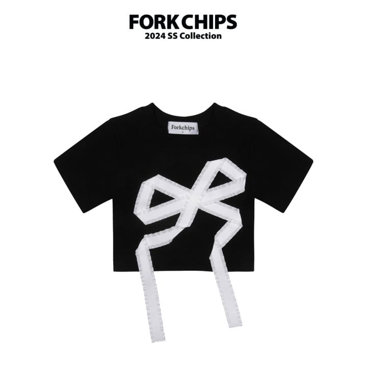 Fork Chips - Korean Children Fashion - #kidzfashiontrend - Drop Ribbon Tee - 7