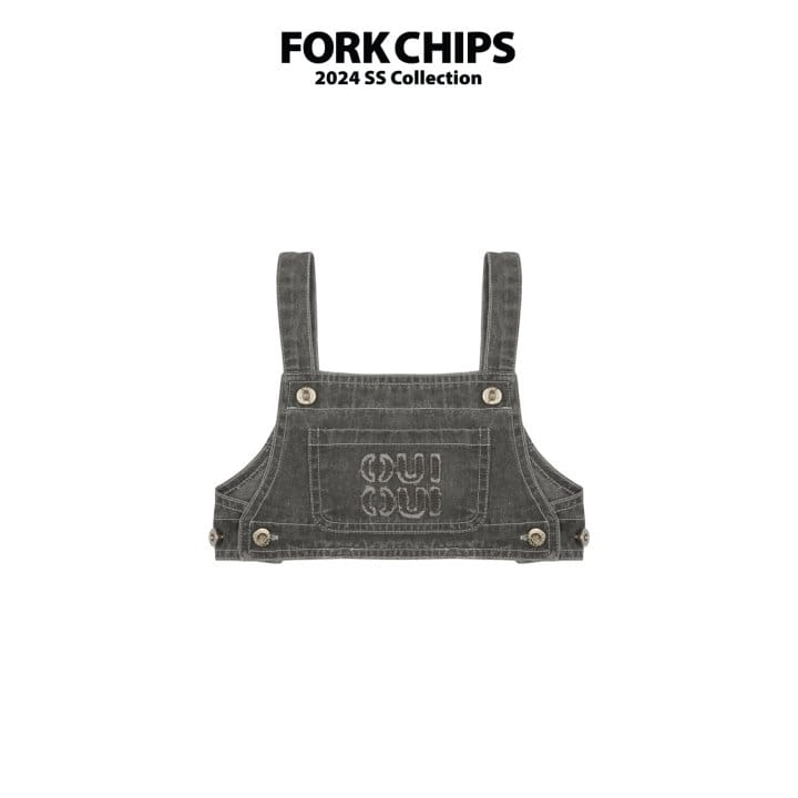 Fork Chips - Korean Children Fashion - #magicofchildhood - Charming Crop Top