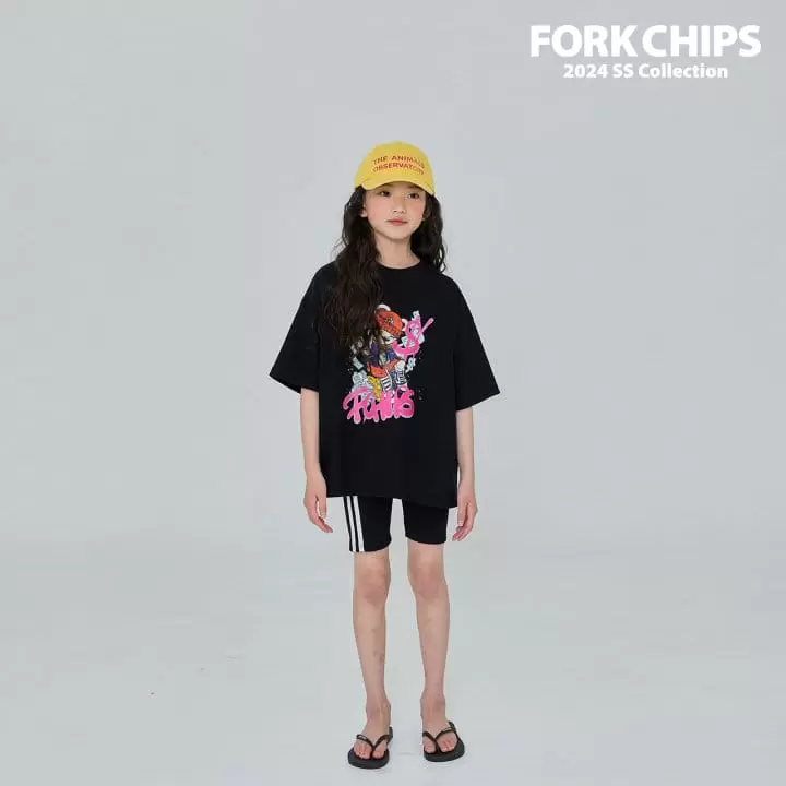 Fork Chips - Korean Children Fashion - #magicofchildhood - Hip Hop Bear Tee - 7