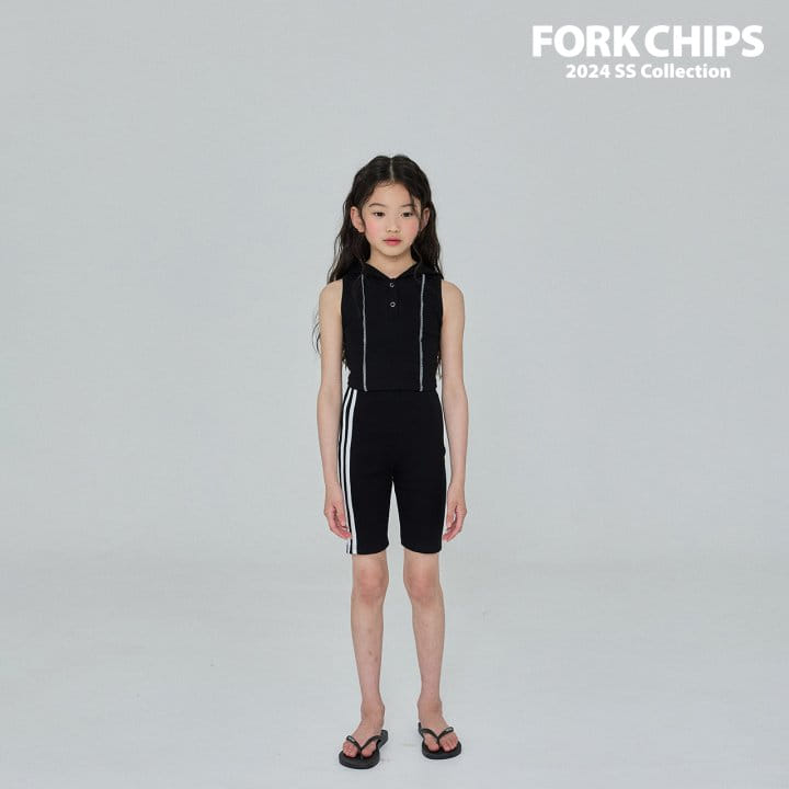 Fork Chips - Korean Children Fashion - #magicofchildhood - Walker Short Leggings - 6