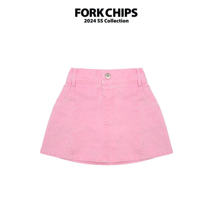 Fork Chips - Korean Children Fashion - #prettylittlegirls - Charming Mini Skirt - 2