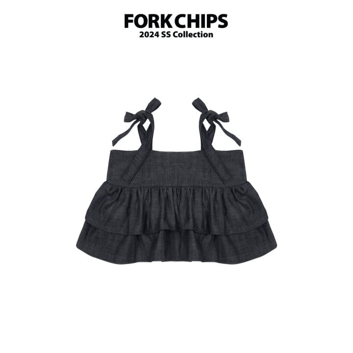 Fork Chips - Korean Children Fashion - #prettylittlegirls - Scorn Hool Blouse