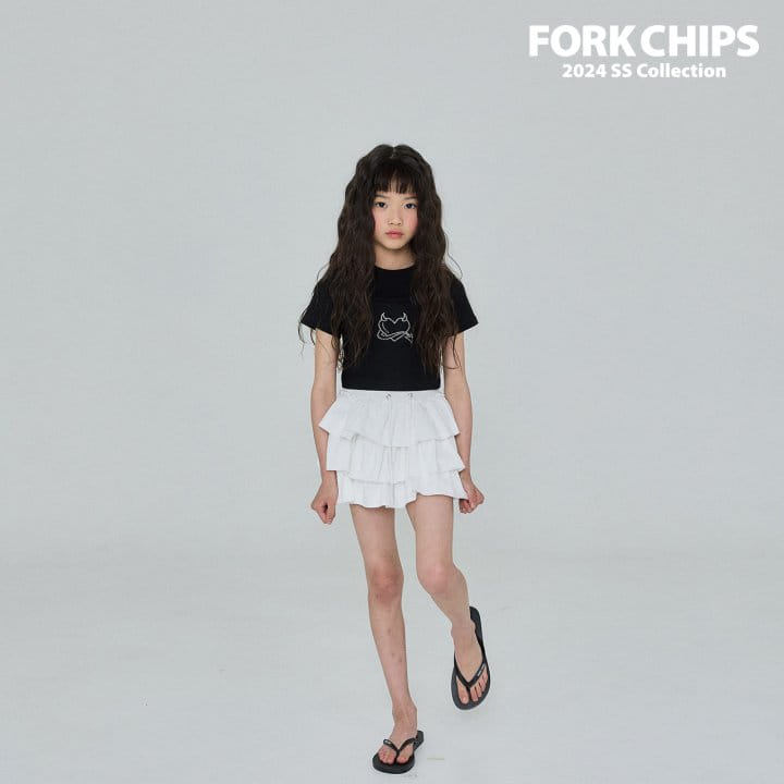 Fork Chips - Korean Children Fashion - #prettylittlegirls - Devil Crop Tee - 11