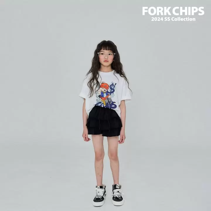 Fork Chips - Korean Children Fashion - #prettylittlegirls - Hip Hop Bear Tee - 9