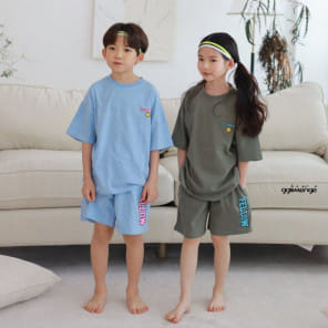 Ggomenge - Korean Children Fashion - #kidzfashiontrend - Cap Top Bottom Set