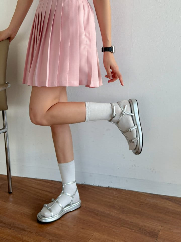 Golden Shoe - Korean Women Fashion - #romanticstyle -  3516 Slipper & Sandals - 10