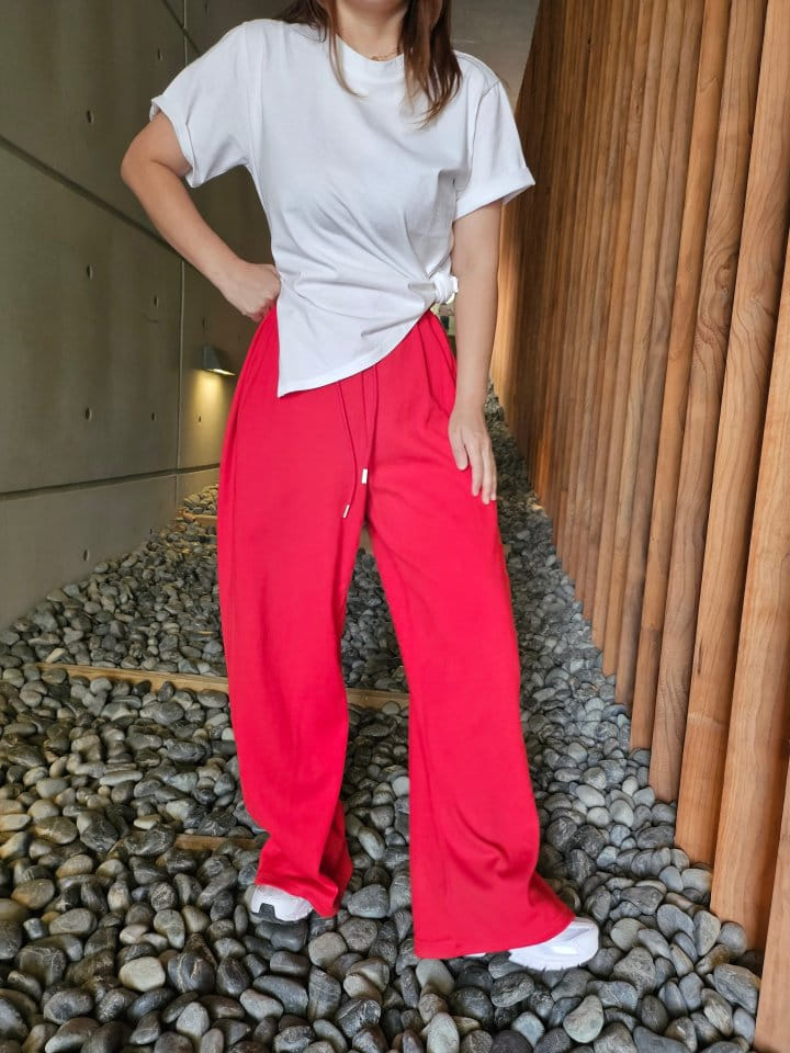 Gram - Korean Women Fashion - #pursuepretty - Point Wrinkle Pants - 4