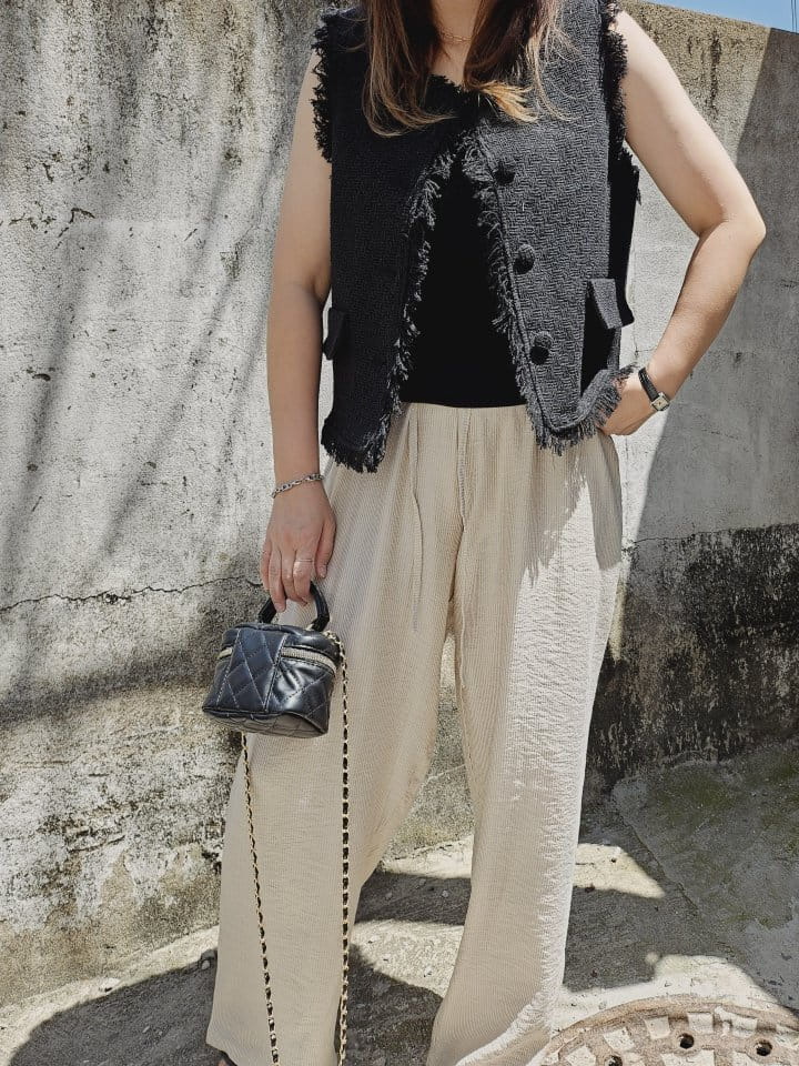 Gram - Korean Women Fashion - #vintagekidsstyle - Basic Vest - 5