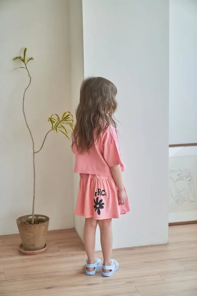 Green Tomato - Korean Children Fashion - #Kfashion4kids - Merci Skirt Top Bottom Set - 2