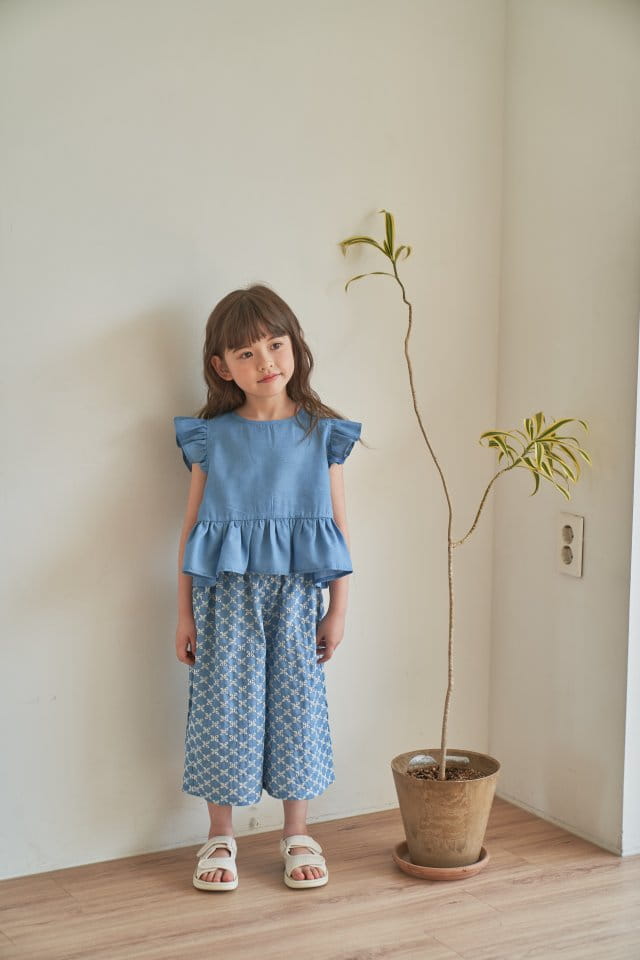 Green Tomato - Korean Children Fashion - #designkidswear - Denim Blouse