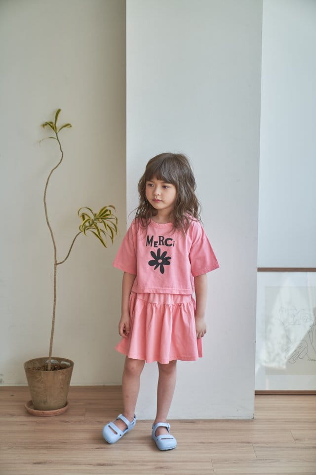 Green Tomato - Korean Children Fashion - #kidzfashiontrend - Merci Skirt Top Bottom Set