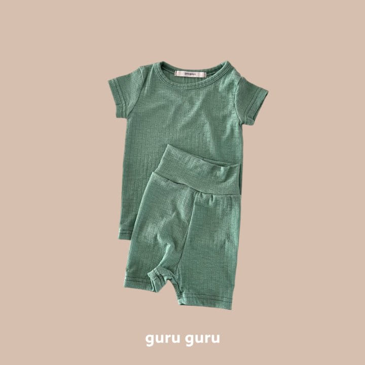 Guru Guru - Korean Baby Fashion - #babyclothing - Refrigerator Top Bottom Set - 2