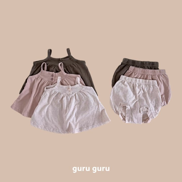 Guru Guru - Korean Baby Fashion - #babyclothing - Single Bloomers Top Bottom Set