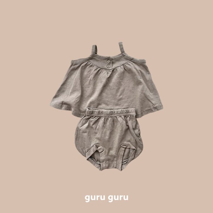 Guru Guru - Korean Baby Fashion - #babyfever - Single Bloomers Top Bottom Set - 3