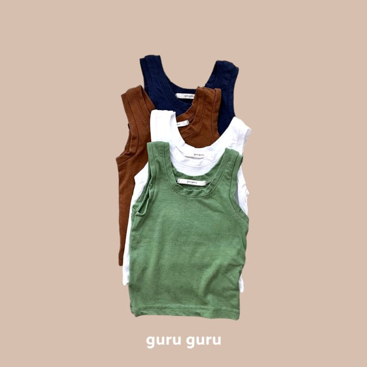 Guru Guru - Korean Baby Fashion - #babyoutfit - Tank Sleeveless Tee