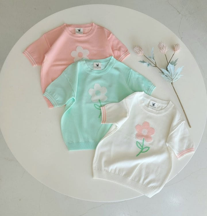 Hanacoco - Korean Children Fashion - #kidsshorts - Flower Cool Knit