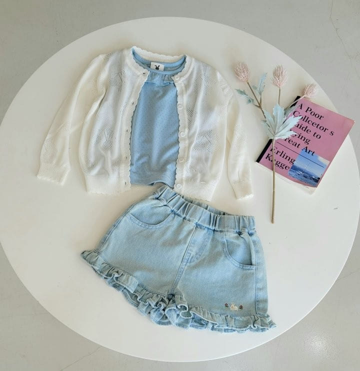 Hanacoco - Korean Children Fashion - #Kfashion4kids - Frill Sleeveless Tee - 4