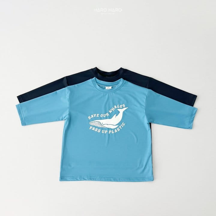 Haro Haro - Korean Children Fashion - #Kfashion4kids - Whale Long Sleeve Rash Guard  - 2