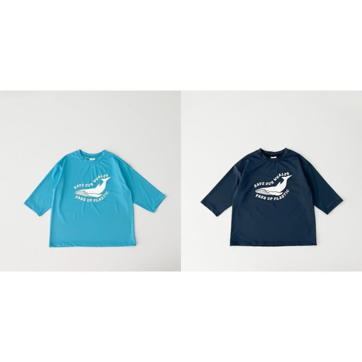 Haro Haro - Korean Children Fashion - #childofig - Whale Long Sleeve Rash Guard  - 8