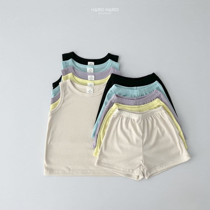 Haro Haro - Korean Children Fashion - #childofig - Mimi Sleeveless Top Bottom Set