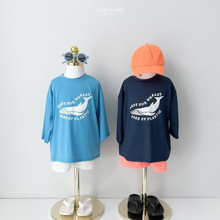 Haro Haro - Korean Children Fashion - #discoveringself - Whale Long Sleeve Rash Guard  - 11