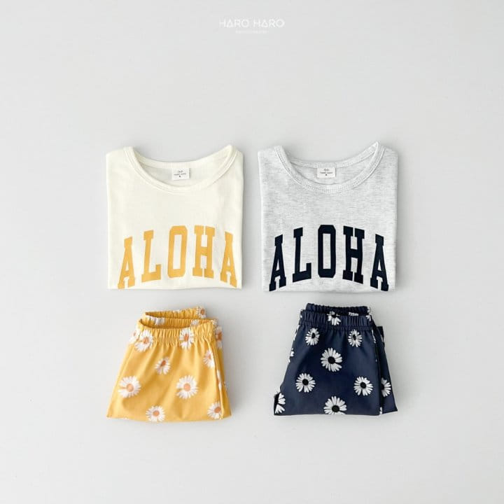 Haro Haro - Korean Children Fashion - #discoveringself - Aloha Sleeveless Top Bottom Set - 7