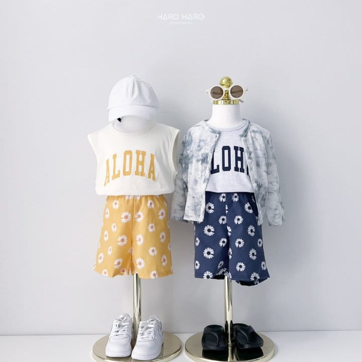 Haro Haro - Korean Children Fashion - #kidzfashiontrend - Aloha Sleeveless Top Bottom Set - 11