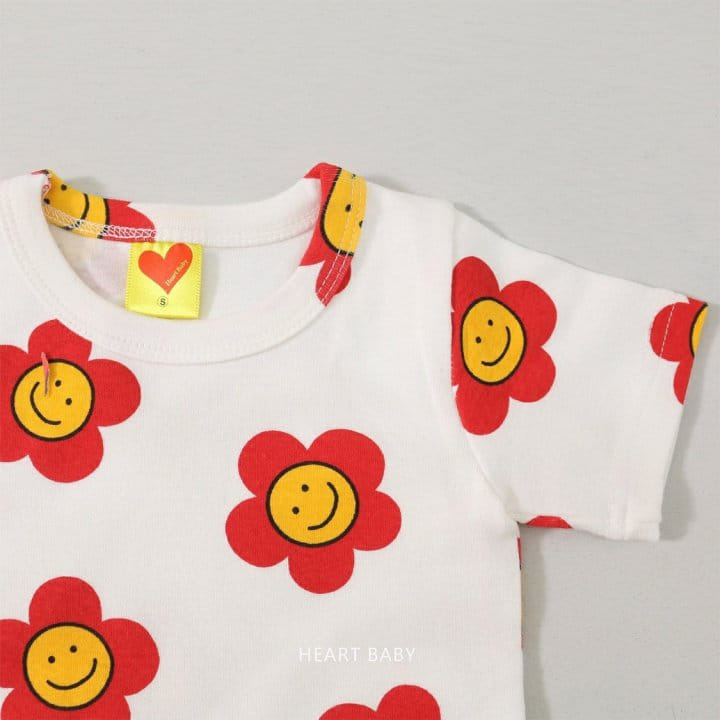 Heart Baby - Korean Children Fashion - #childofig - Daisy Short Sleeve Easy Wear - 6