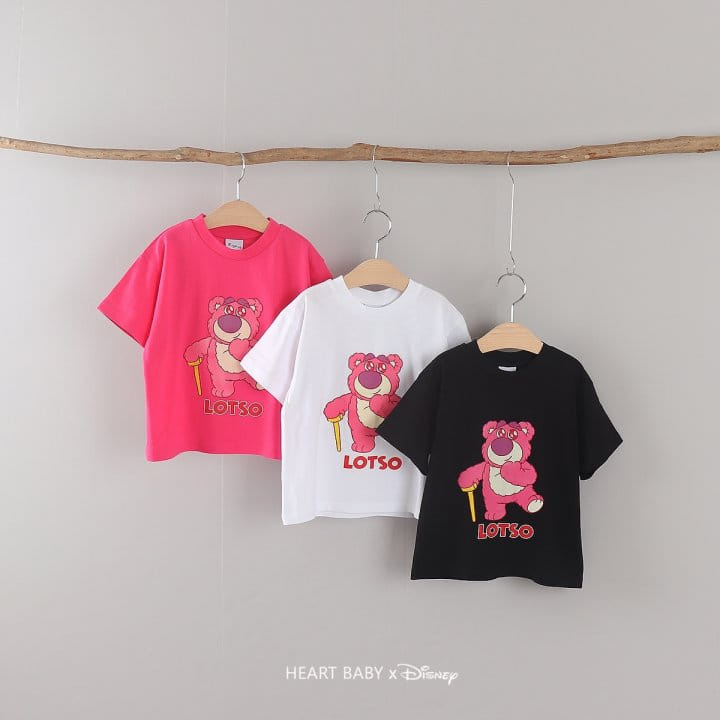 Heart Baby - Korean Children Fashion - #childrensboutique - L Bear Short Sleeve Tee - 5