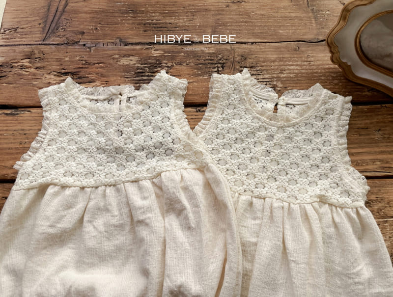 Hi Byebebe - Korean Baby Fashion - #babyfever - Amor Lace One-Piece - 4