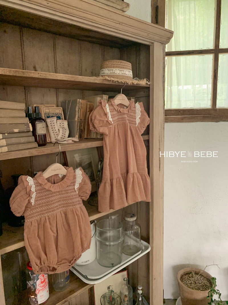 Hi Byebebe - Korean Baby Fashion - #babygirlfashion - Beni Smocking One-Piece - 2