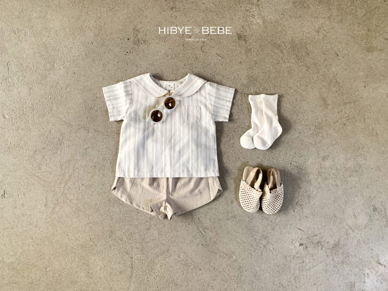 Hi Byebebe - Korean Baby Fashion - #babyoninstagram - Bay Collar Top Bottom Set - 10