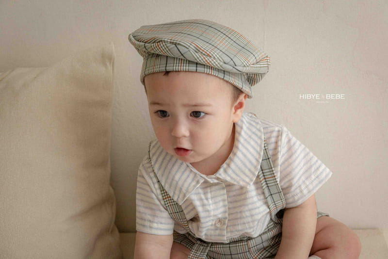 Hi Byebebe - Korean Baby Fashion - #babyootd - Chopin Check Beret - 7