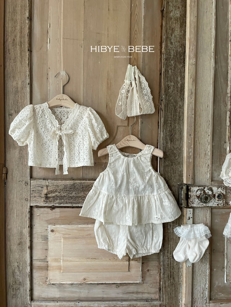 Hi Byebebe - Korean Baby Fashion - #onlinebabyshop - Anna Lace Top Bottom Set - 2