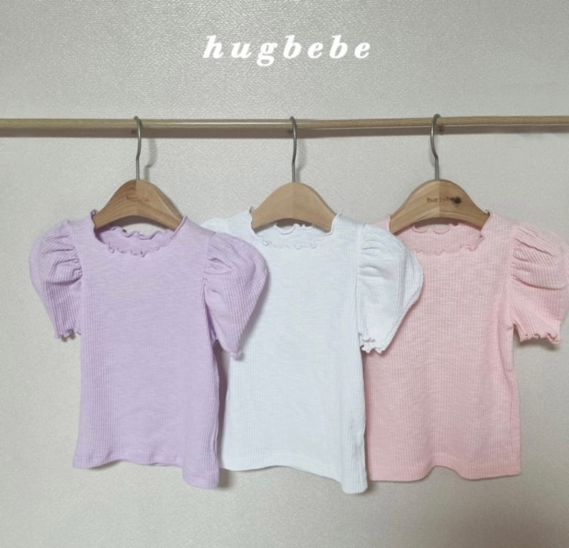 Hug Bebe - Korean Children Fashion - #Kfashion4kids - Basic Rib Puff Tee - 6