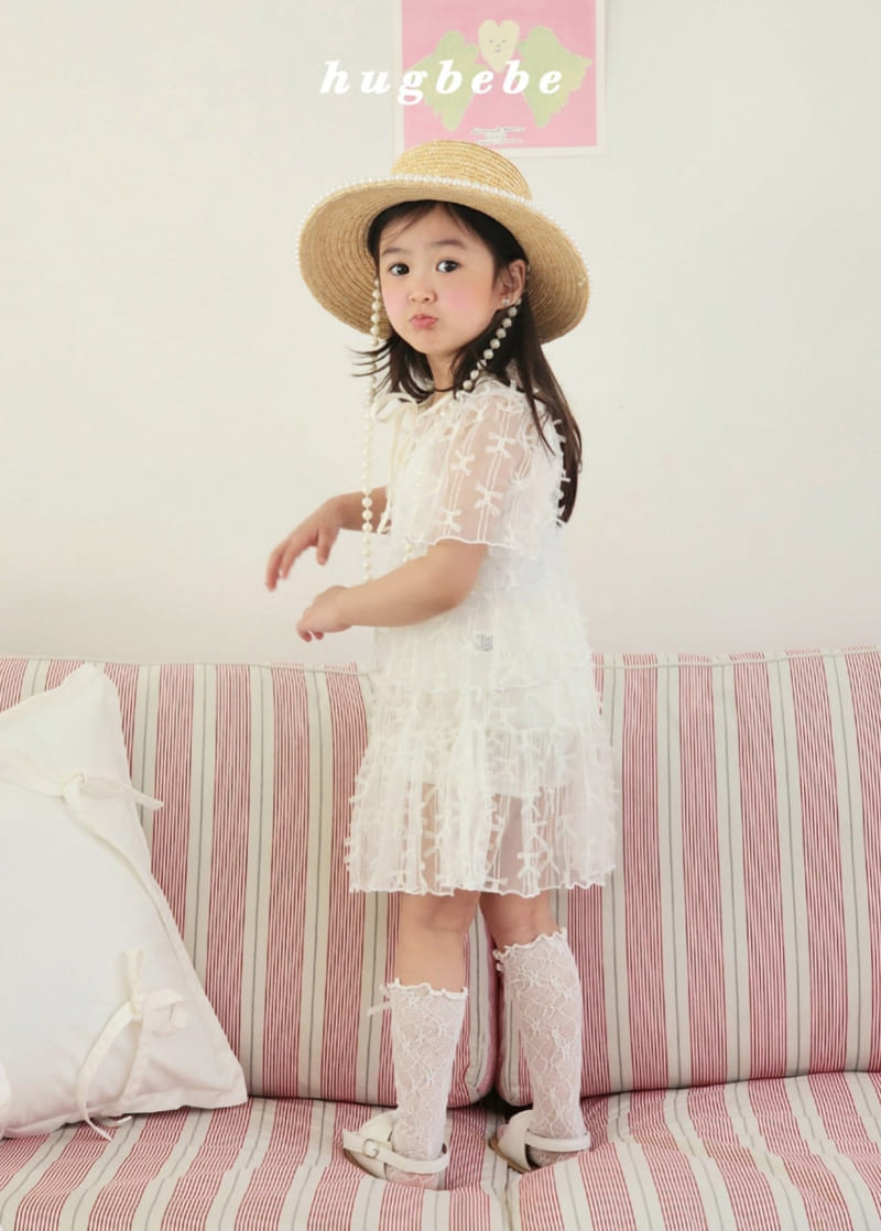 Hug Bebe - Korean Children Fashion - #kidzfashiontrend - Ribbon Lace Skirt - 4