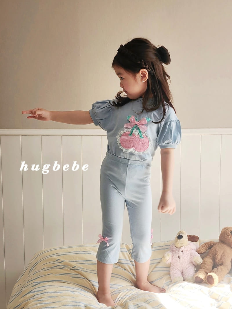 Hug Bebe - Korean Children Fashion - #childofig - Mini Ribbon Cropped Pants - 6