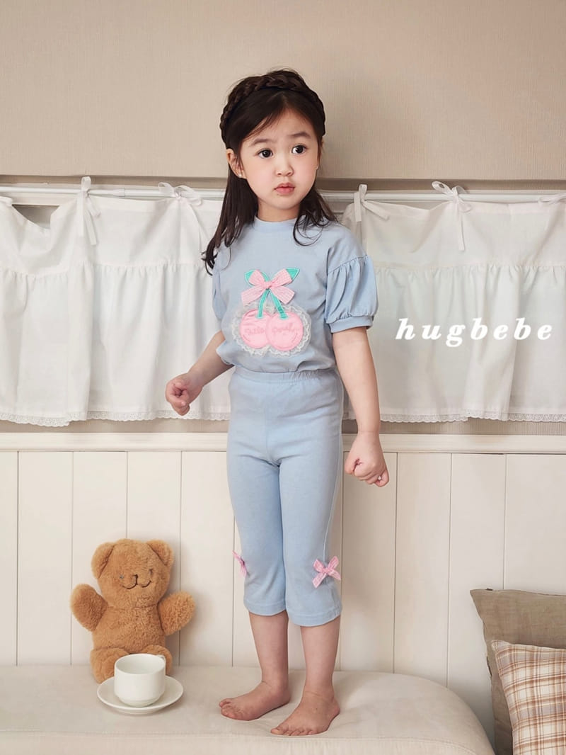 Hug Bebe - Korean Children Fashion - #childrensboutique - Mini Ribbon Cropped Pants - 7