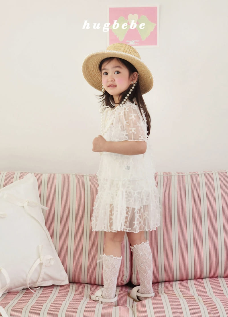 Hug Bebe - Korean Children Fashion - #childrensboutique - Ribbon Lace Cardigan