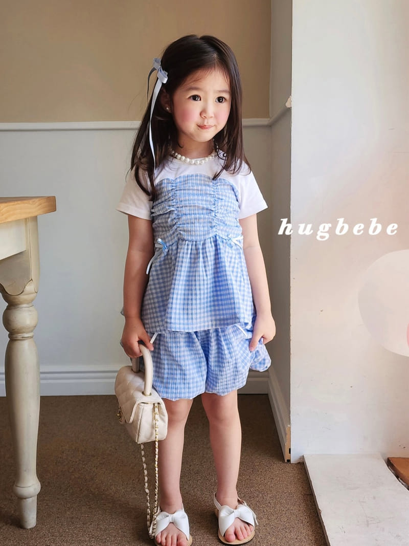 Hug Bebe - Korean Children Fashion - #childrensboutique - Ribbon Check Pumpkin Pants - 4