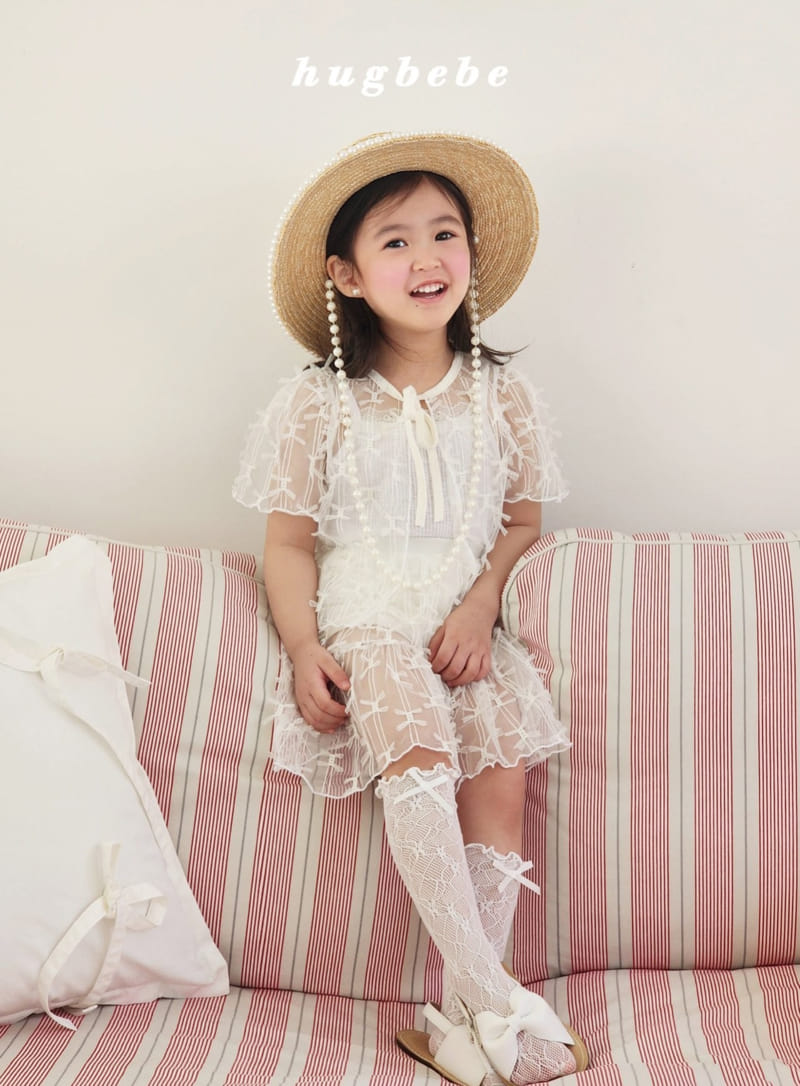 Hug Bebe - Korean Children Fashion - #discoveringself - Ribbon Lace Cardigan - 3