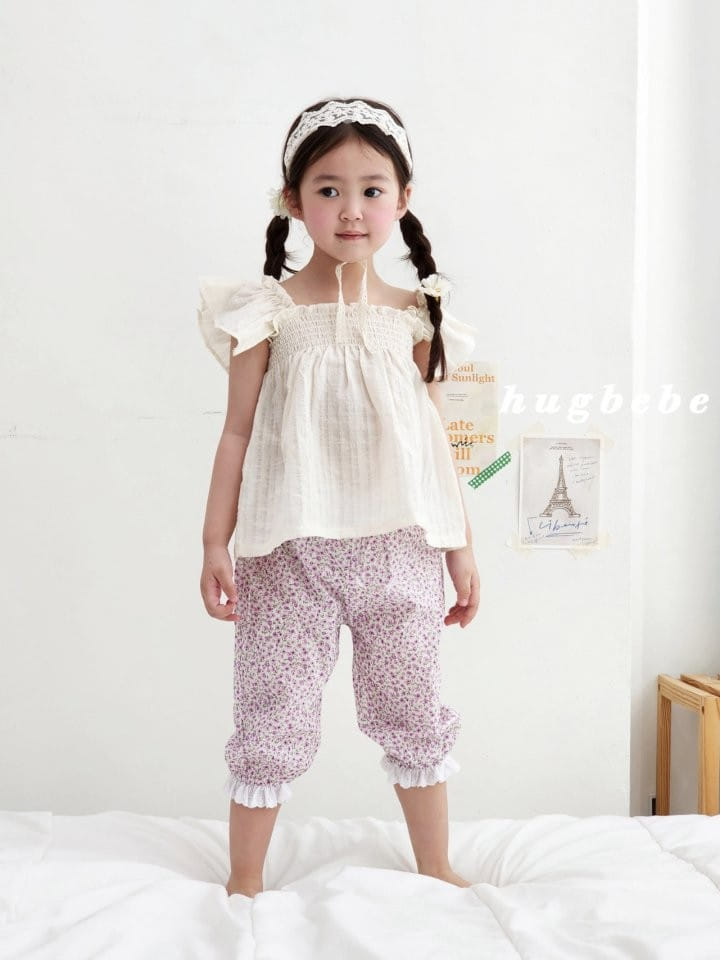 Hug Bebe - Korean Children Fashion - #fashionkids - Small Flower Lace Cropped Shorts - 2