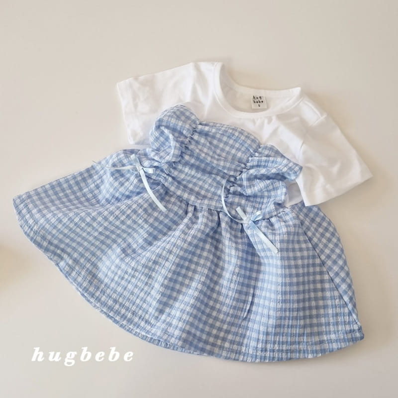 Hug Bebe - Korean Children Fashion - #fashionkids - Alice Ribbon Check Blouse - 5