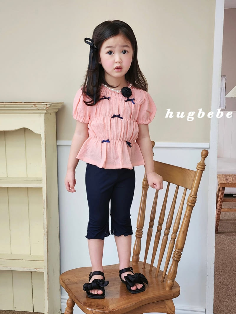 Hug Bebe - Korean Children Fashion - #fashionkids - Mini Ribbon Puff Blouse