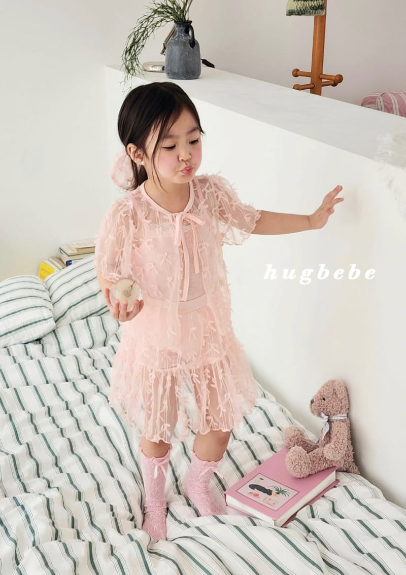 Hug Bebe - Korean Children Fashion - #discoveringself - Ribbon Lace Cardigan - 4