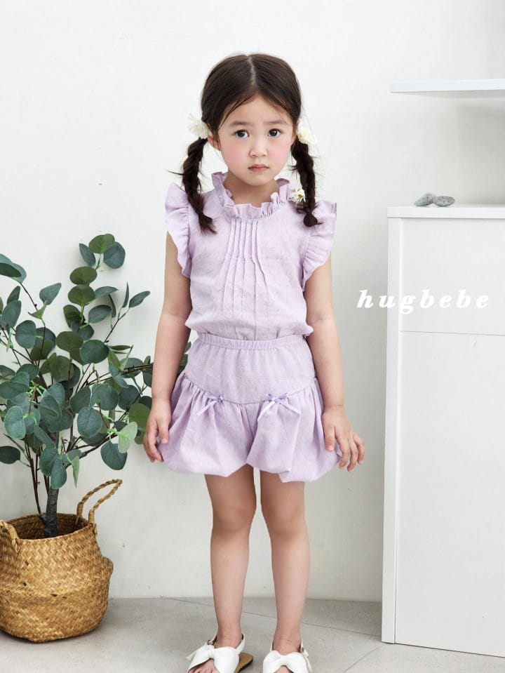 Hug Bebe - Korean Children Fashion - #kidsshorts - Ribbon Balloon Pants - 2