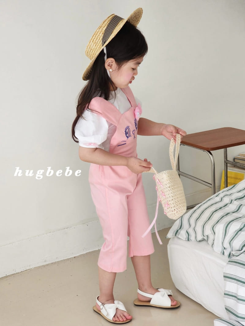 Hug Bebe - Korean Children Fashion - #kidsshorts - Mini Ribbon Muzi Puff Tee